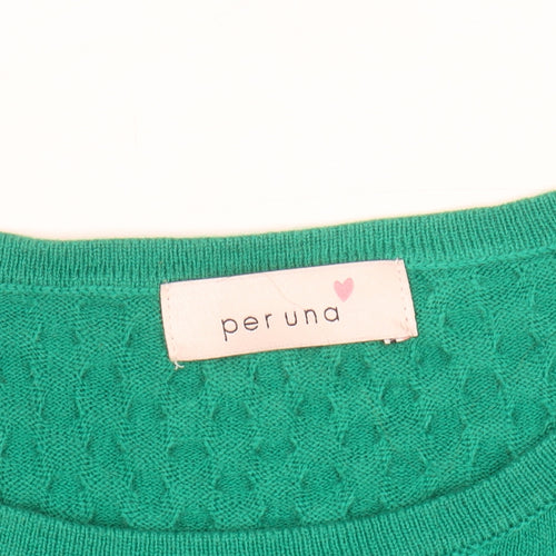 Marks and Spencer Per Una Women’s Green Size 10 Knit Pullover Jumper