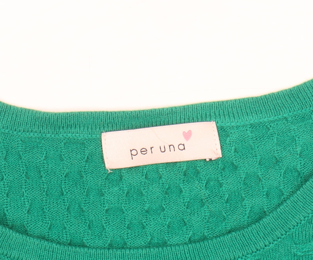 Marks and Spencer Per Una Women’s Green Size 10 Knit Pullover Jumper