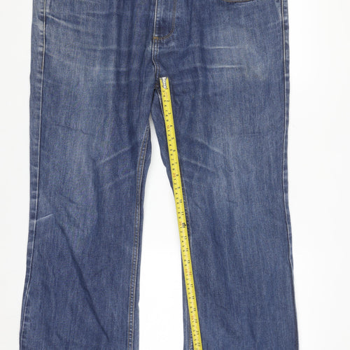 Burton Menswear London Blue Bootcut Jeans Mens W38 L30 Denim