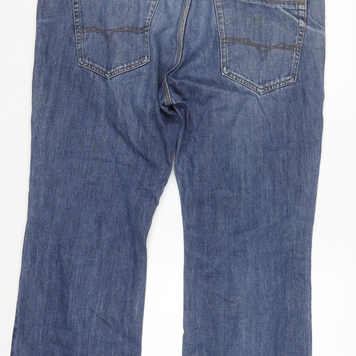 Burton Menswear London Blue Bootcut Jeans Mens W38 L30 Denim