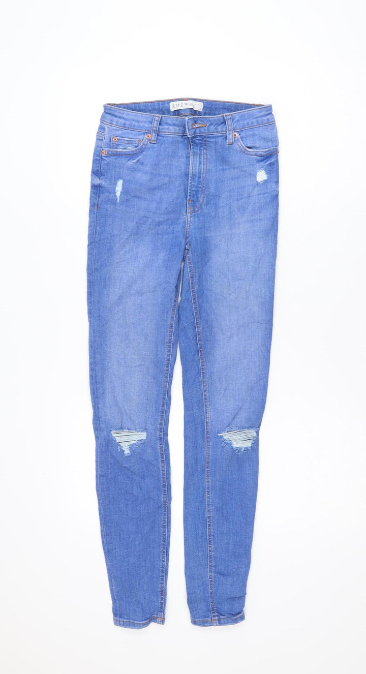Denim Co Women Blue Size 6 Skinny Distressed Jeans