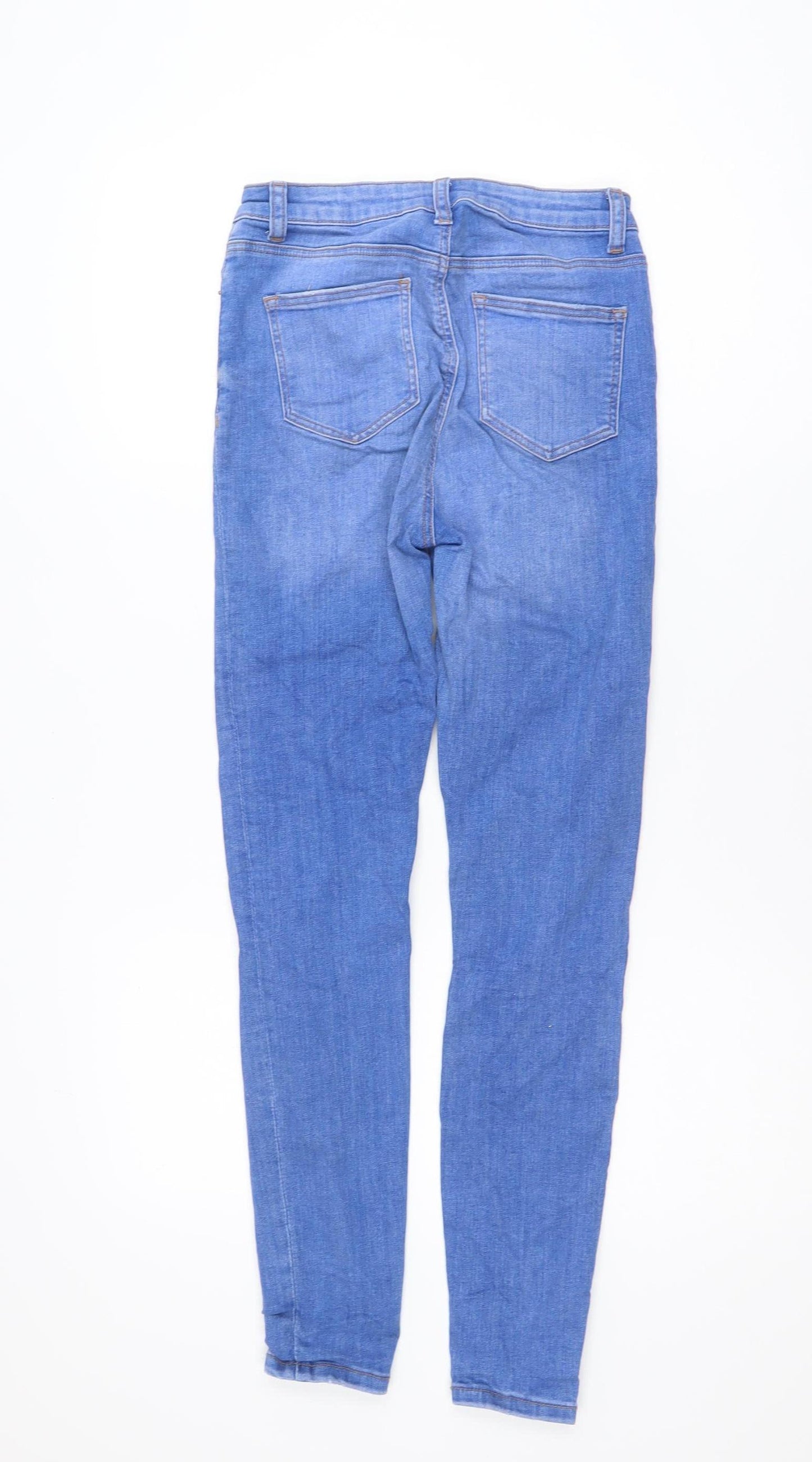Denim Co Women Blue Size 6 Skinny Distressed Jeans