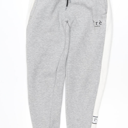 Prè London Men's Grey Jogger Trousers S Regular Fit