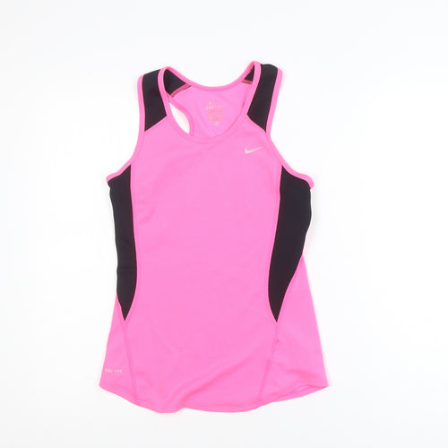 Nike Women Pink Dri-FIT Racerback Sports Tank Top XS
