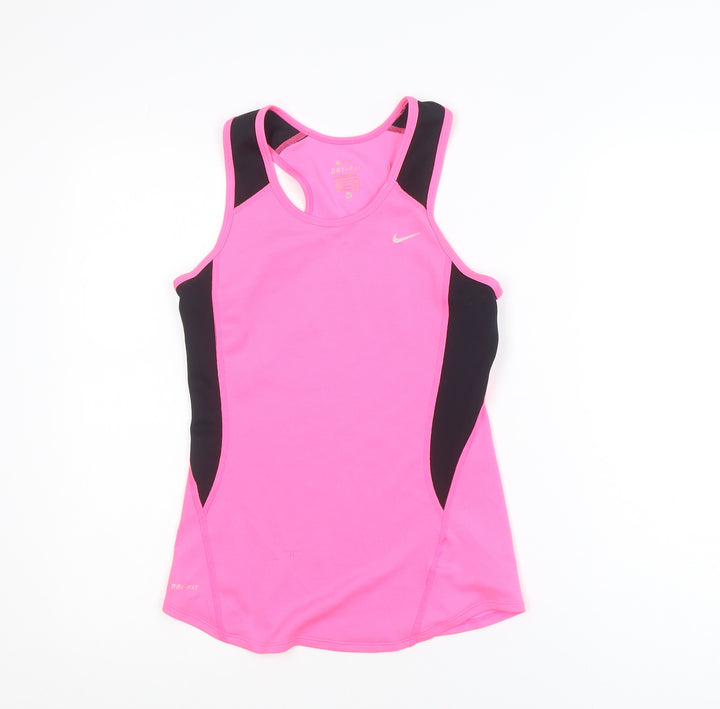 Nike Women Pink Dri-FIT Racerback Sports Tank Top XS
