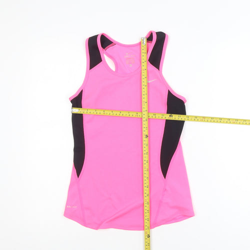 Nike Women Pink Dri-FIT Racerback Sports Tank Top XS