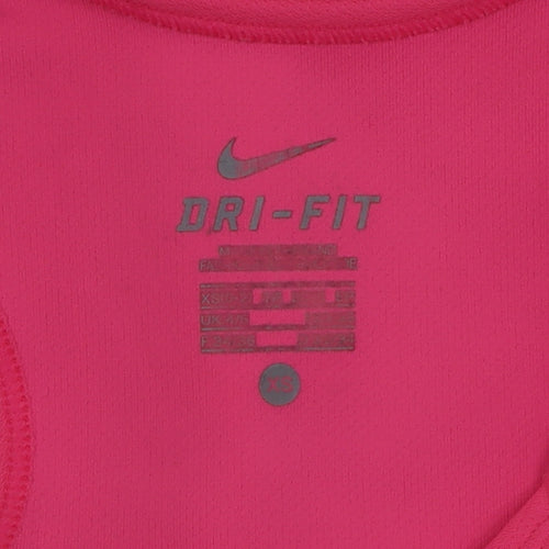 Nike Women Pink Dri-FIT Racerback Sports Tank Top XS