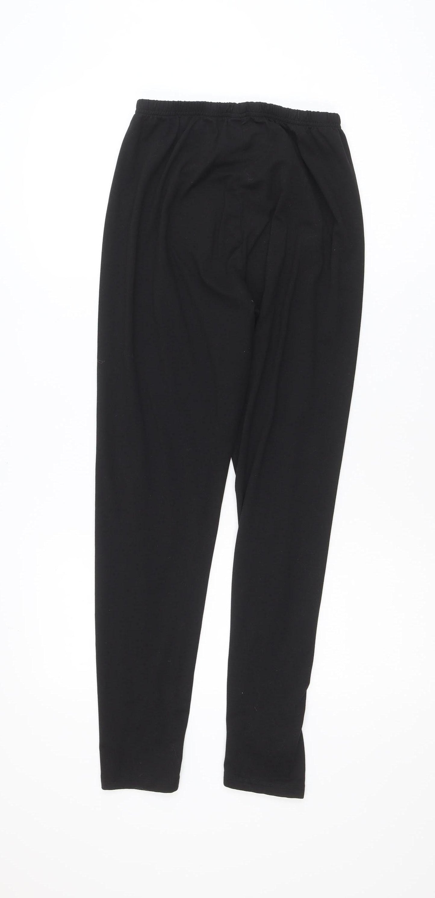 SHEIN Women Black M Ankle Leggings 90% Polyester Stretch