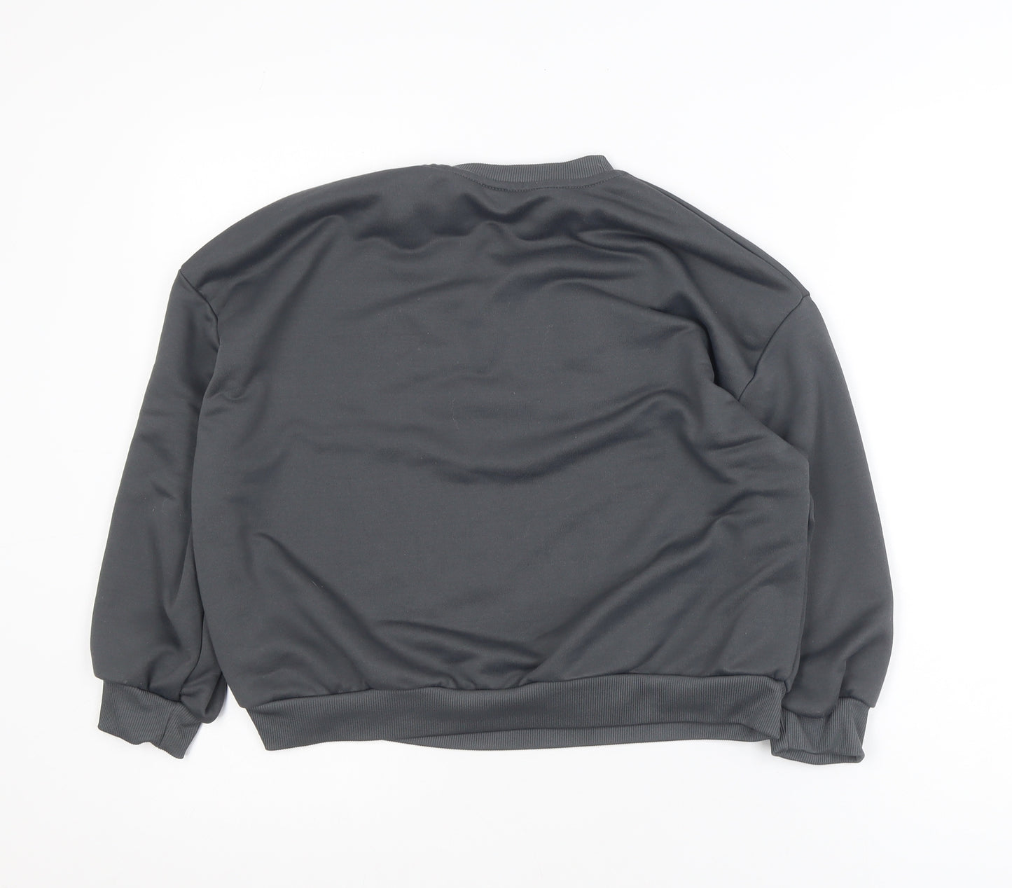 SUMWON Girls Grey New York Brooklyn Pullover Sweatshirt 12 Years