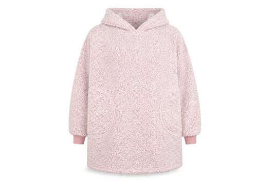 Primark Womens Pink Fleece Hooded Nightshirt XS Winter Warm