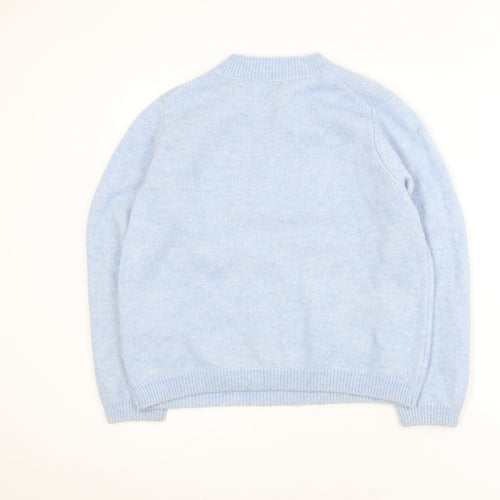 Primark Women Blue Sequin Aspen Pullover Jumper Size M