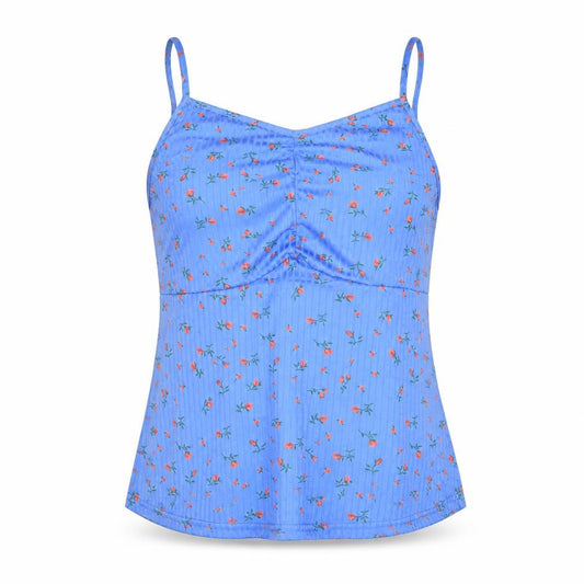 SHEIN Curve Blue Floral Cami Pyjama Top Women’s Plus 2XL