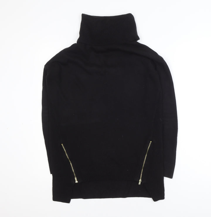 F&F Women’s Black Roll Neck Long Sleeve Jumper Size 6