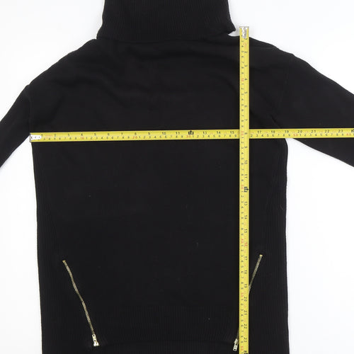 F&F Women’s Black Roll Neck Long Sleeve Jumper Size 6