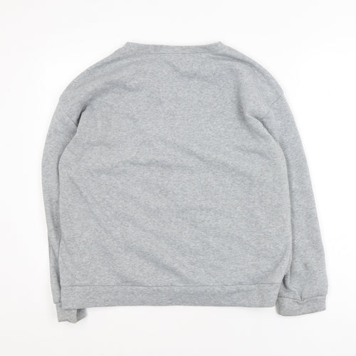 SHEIN Men's Grey Paris Graphic Pullover Sweatshirt M