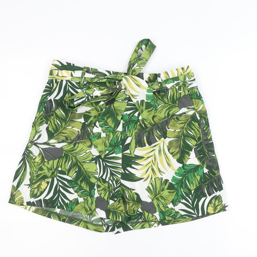 Guess Women’s Multicoloured Tropical Paperbag Shorts Size M