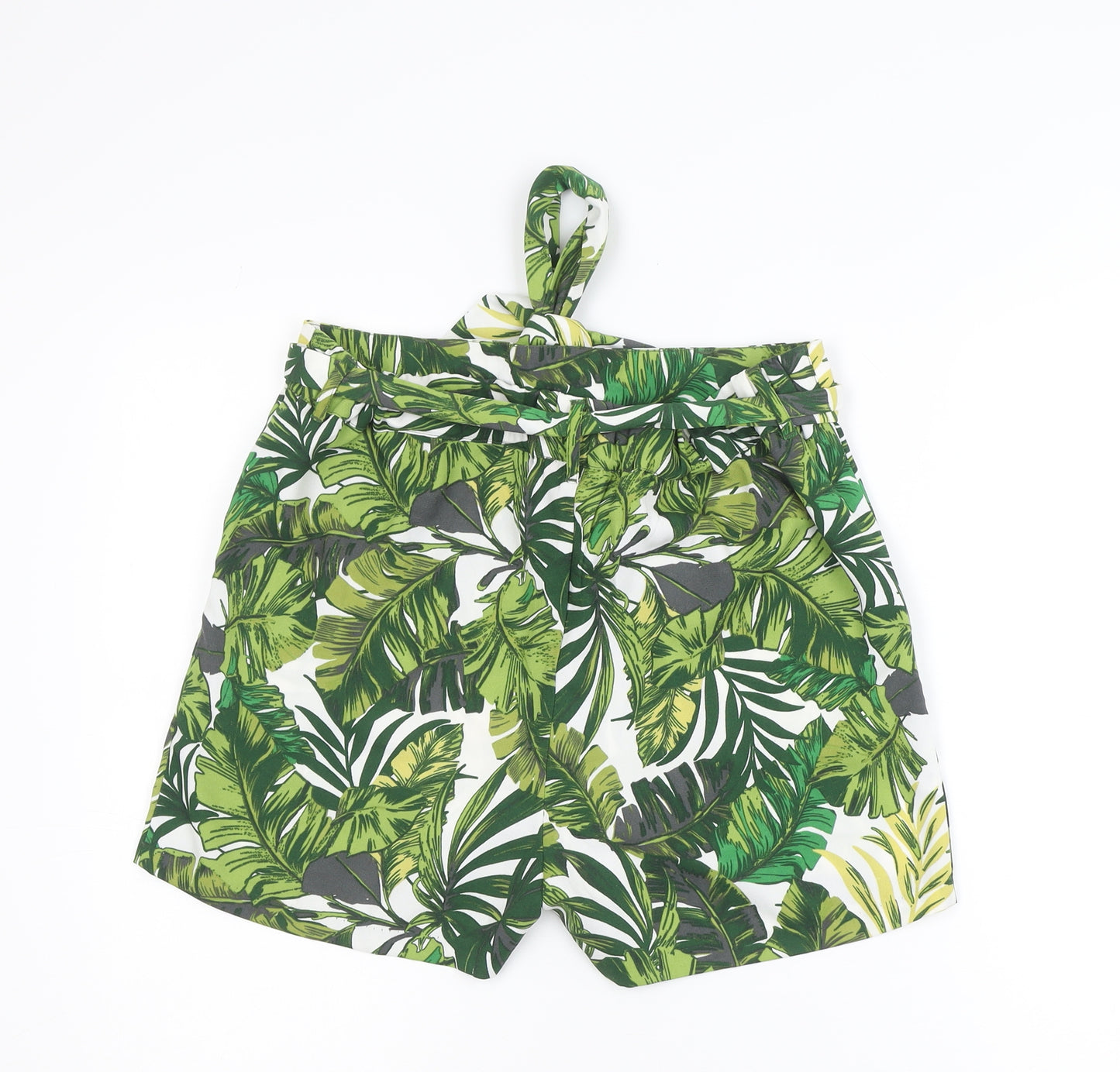 Guess Women’s Multicoloured Tropical Paperbag Shorts Size M