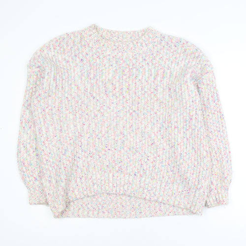 F&F Women’s Multicoloured Chunky-Knit Crew Neck Jumper Size 20