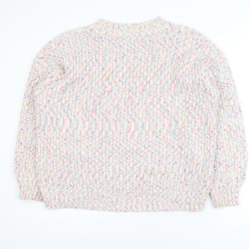 F&F Women’s Multicoloured Chunky-Knit Crew Neck Jumper Size 20