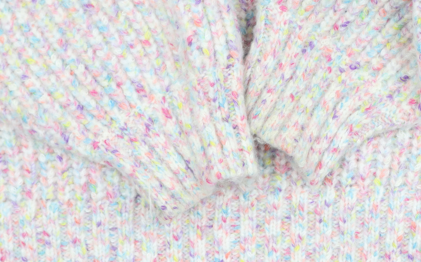 F&F Women’s Multicoloured Chunky-Knit Crew Neck Jumper Size 20