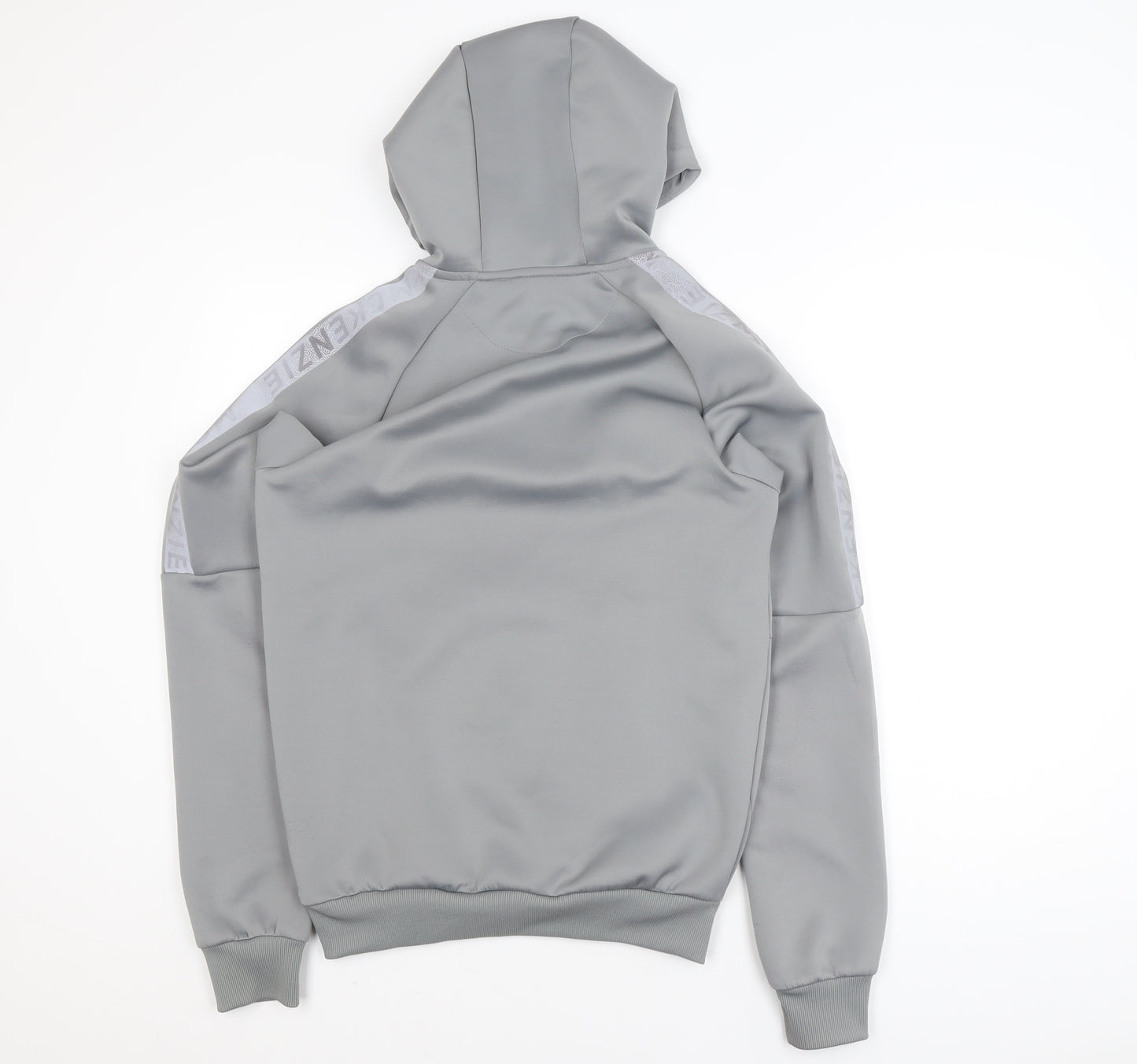 McKenzie Men's Grey 1/4 Zip Hoodie Pullover Size S Polyester Blend