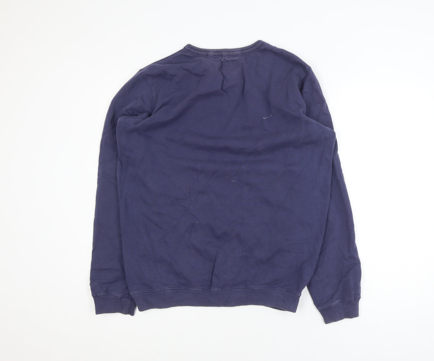 Joules Men's Blue Cotton Crew Neck Jumper Medium