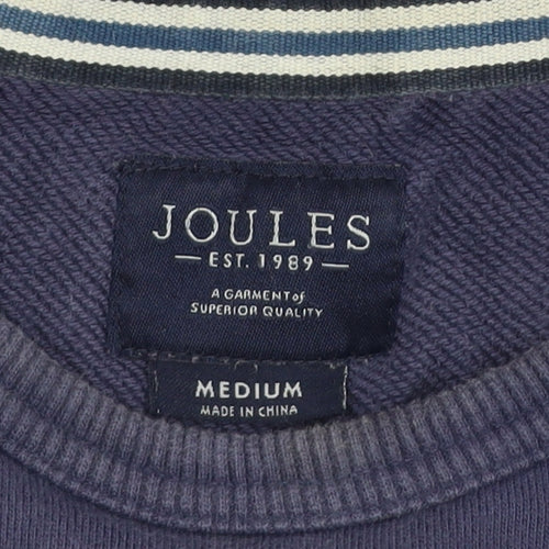 Joules Men's Blue Cotton Crew Neck Jumper Medium