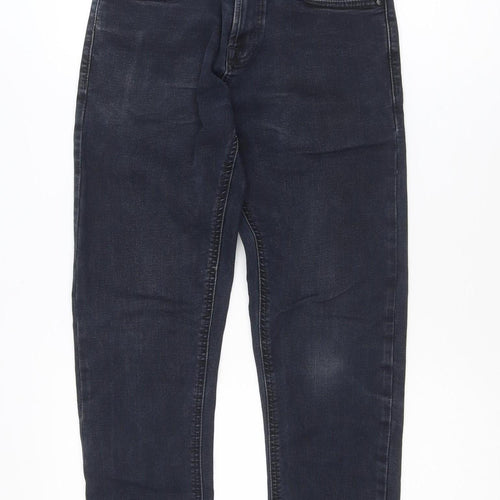 Next Mens Blue Motion Flex Slim Fit Trousers 28S Denim