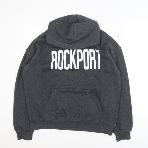 Bay State Gear Men's Grey Pullover Hoodie Small Rockport Logo Fleece