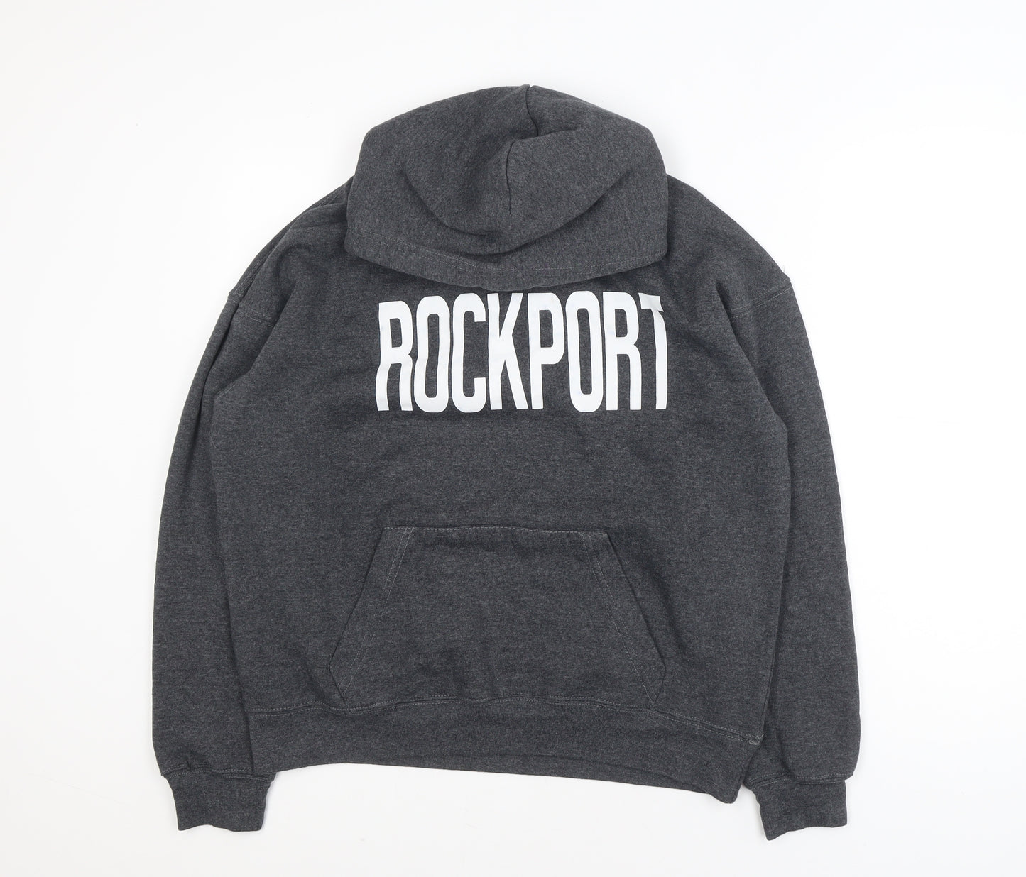 Bay State Gear Men's Grey Pullover Hoodie Small Rockport Logo Fleece