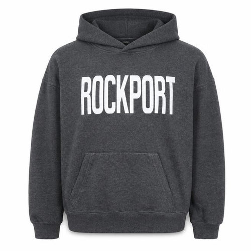 Bay State Gear Men's Grey Pullover Hoodie Small Rockport Logo Fleece