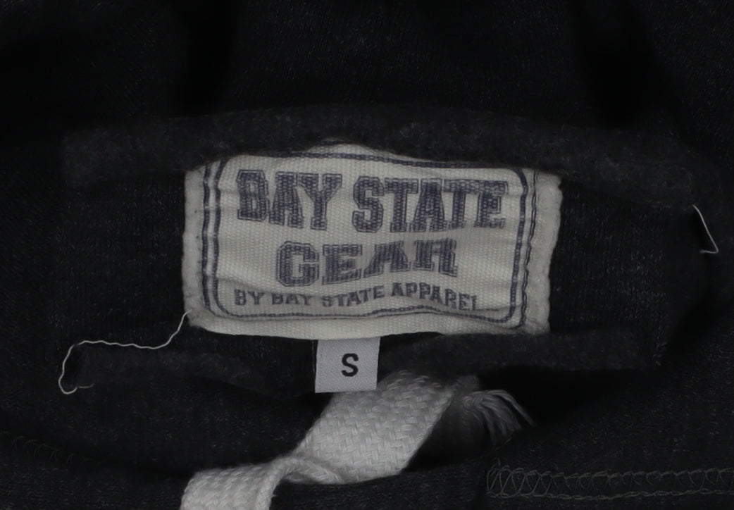 Bay State Gear Men's Grey Pullover Hoodie Small Rockport Logo Fleece