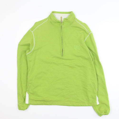 DEAL Men’s Green 1/2 Zip Cotton Activewear Jacket Size L
