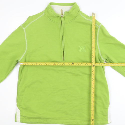 DEAL Men’s Green 1/2 Zip Cotton Activewear Jacket Size L