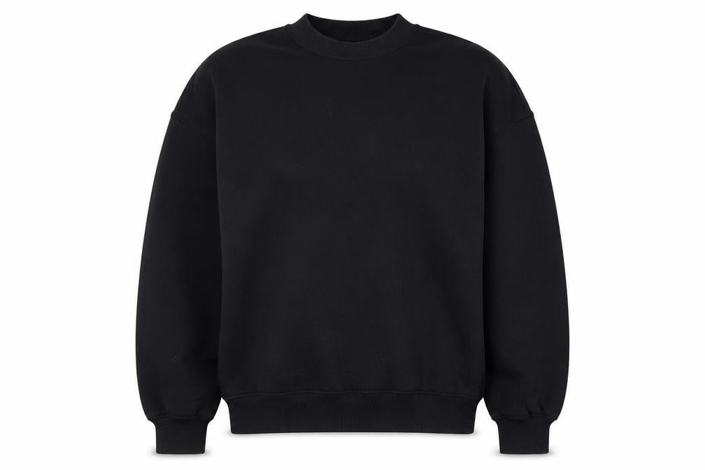 Front view of H&M Divided Women’s Black Pullover Sweatshirt, size S, Cotton Blend