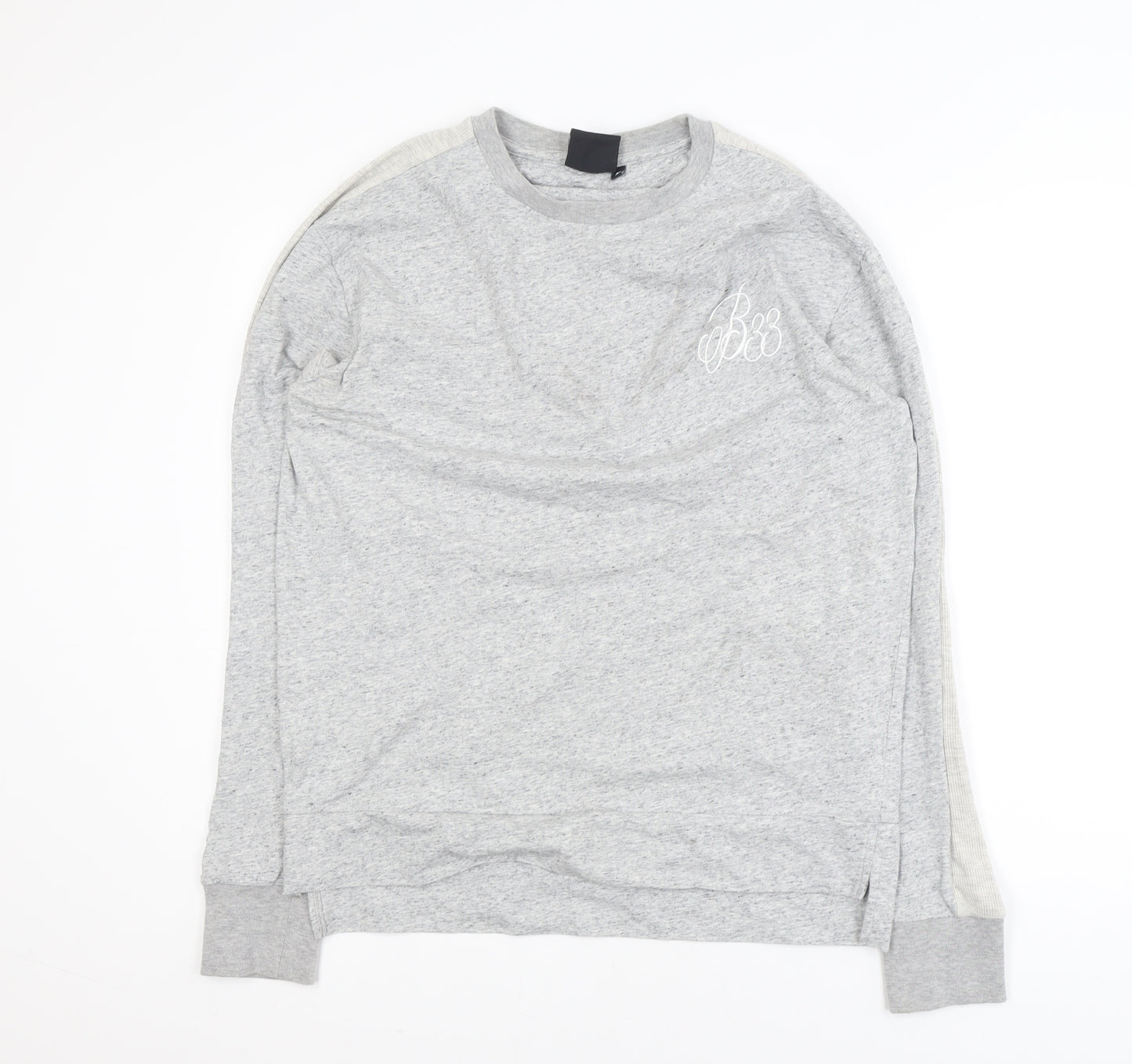 Bee Inspired Men's Grey Crew Neck Pullover Sweatshirt M
