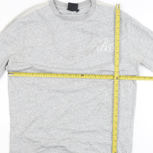 Bee Inspired Men's Grey Crew Neck Pullover Sweatshirt M