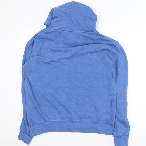 Lane Seven Mens Blue Pullover Hoodie Size M Graphic Print Fleece