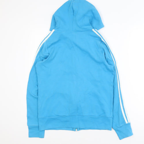 Adidas Men's Blue Essentials Full Zip Track Hoodie Jacket L