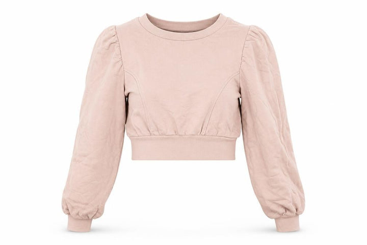 Miss Selfridge Women’s Beige Cropped Pullover Sweatshirt UK S