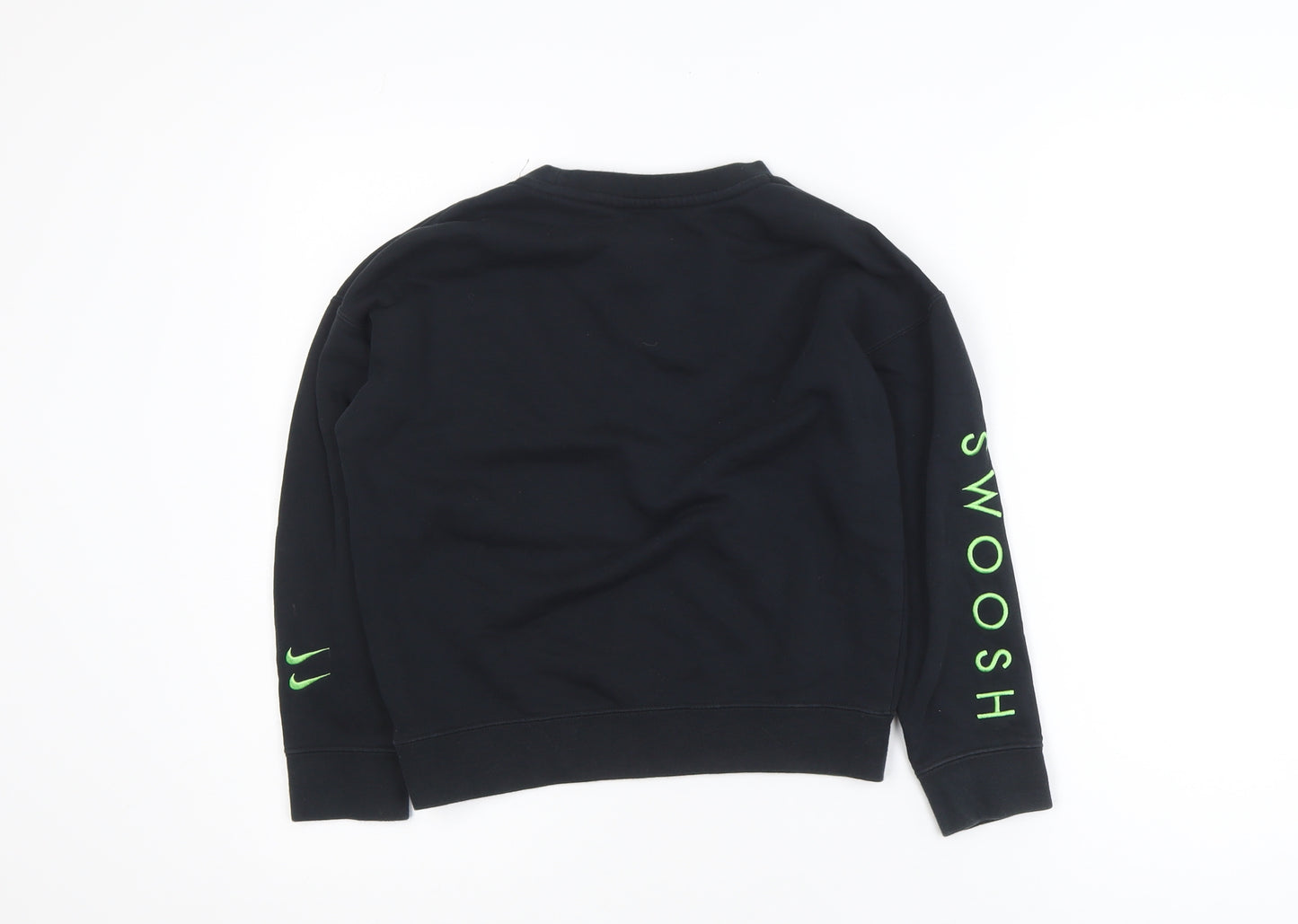 Nike Boys Black Graphic Pullover Sweatshirt Size Small 128-137cm