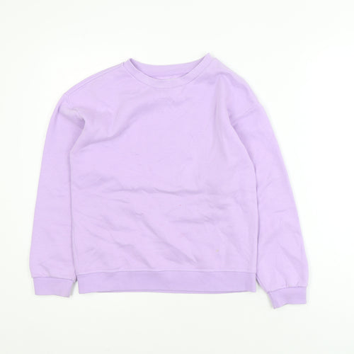 Primark Teens Lilac Pullover Sweatshirt 9-10Y Cotton Blend
