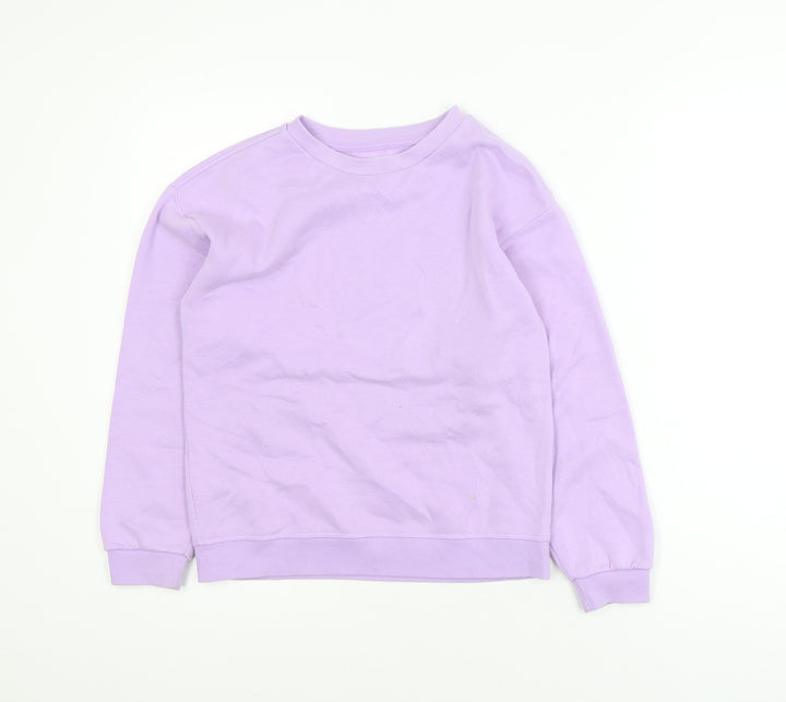Primark Teens Lilac Pullover Sweatshirt 9-10Y Cotton Blend