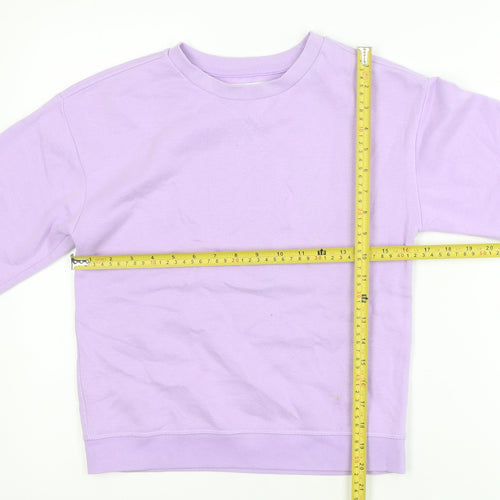 Primark Teens Lilac Pullover Sweatshirt 9-10Y Cotton Blend
