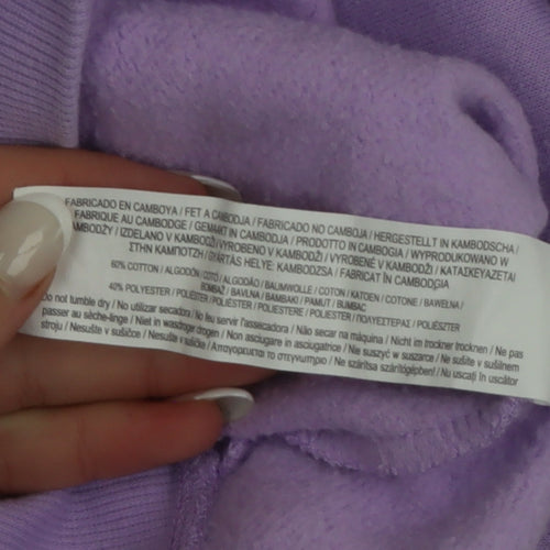 Primark Teens Lilac Pullover Sweatshirt 9-10Y Cotton Blend