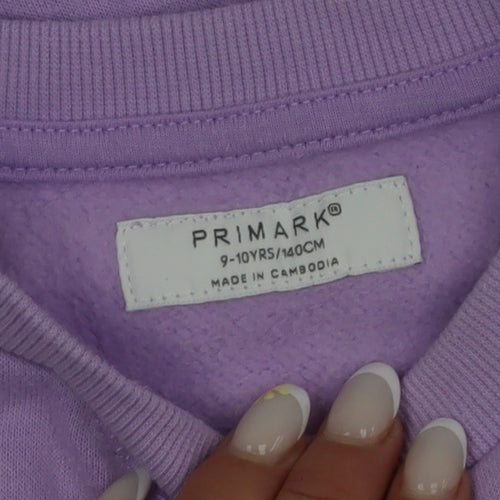 Primark Teens Lilac Pullover Sweatshirt 9-10Y Cotton Blend