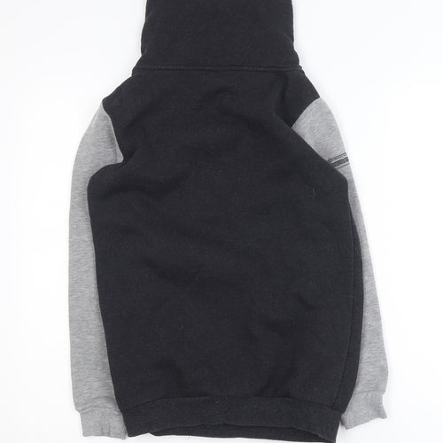 Aeropilote Teens Black Grey High Neck Pullover Sweatshirt 14 Plus
