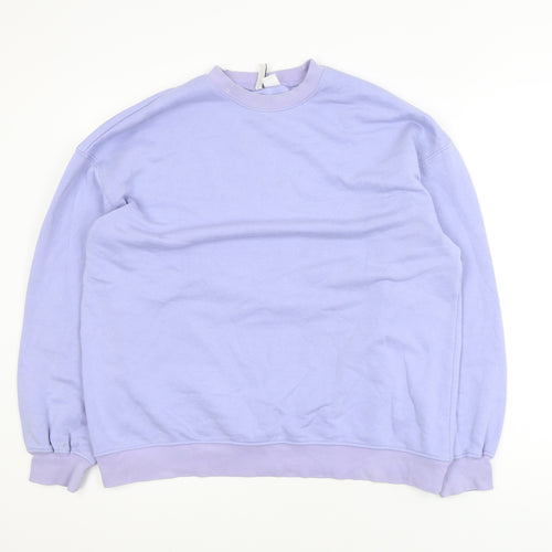 H&M Divided Women Lilac Crew Neck Pullover Sweatshirt Size S