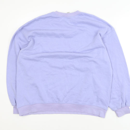 H&M Divided Women Lilac Crew Neck Pullover Sweatshirt Size S
