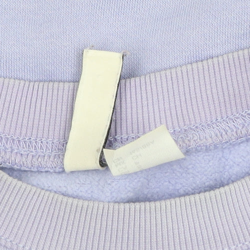 H&M Divided Women Lilac Crew Neck Pullover Sweatshirt Size S